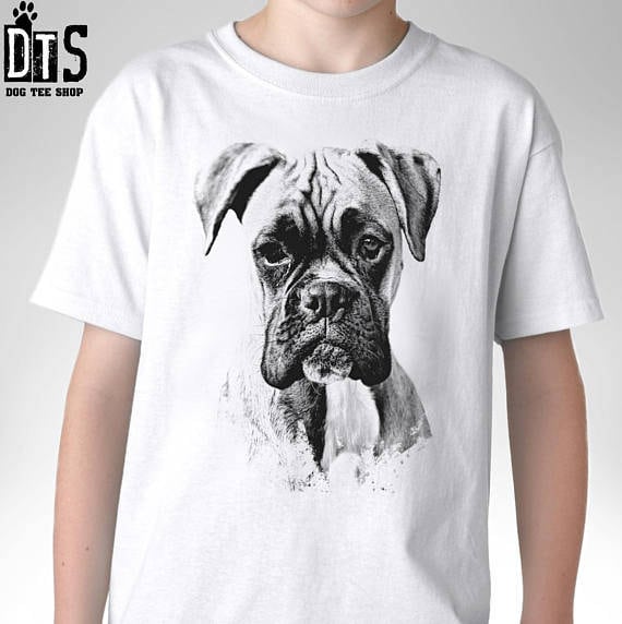 Boxer T Shirt Geschenk Weihnachten Geburtstag Geschenkidee Hundeliebhaber Züchten Kunstkopf Grafikdesign Personalisierte Benutzerdefinierte Herren von WINGRAF