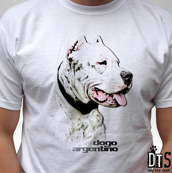 Dogo Argentino Shirt Geschenk Weihnachten Geburtstagsgeschenk Idee Hundeliebhaber Züchten Kunst Grafikdesign Personalisierte Individuelle Kleidung von WINGRAF