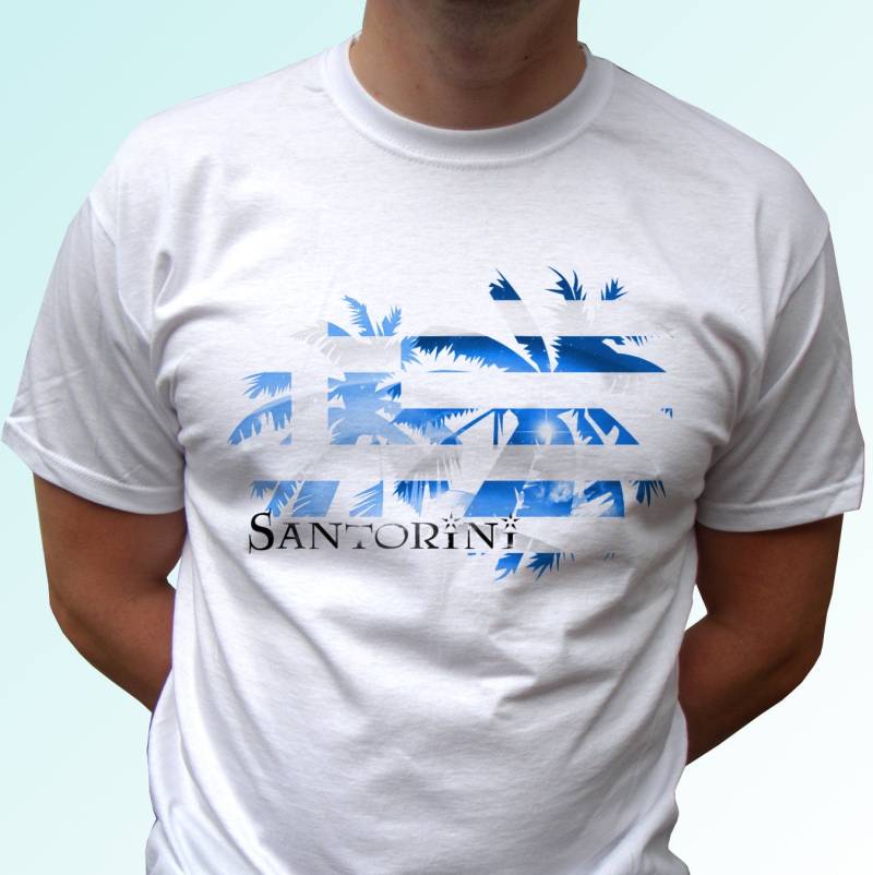 Santorini T Shirt Top T-Shirt Weihnachtsgeburtstagsgeschenk Individueller Behälter von WINGRAF
