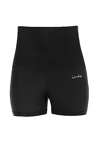 Winshape Damen Functional Power Shape Hot Pants „High Waist“ HWL502 Shorts, schwarz, M von WINSHAPE