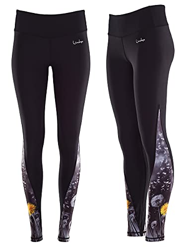 WINSHAPE Damen Functional Power Shape Tights Ael105, Dandelion Breeze, Slim Style Leggings, Löwenzahn, X-Small von WINSHAPE