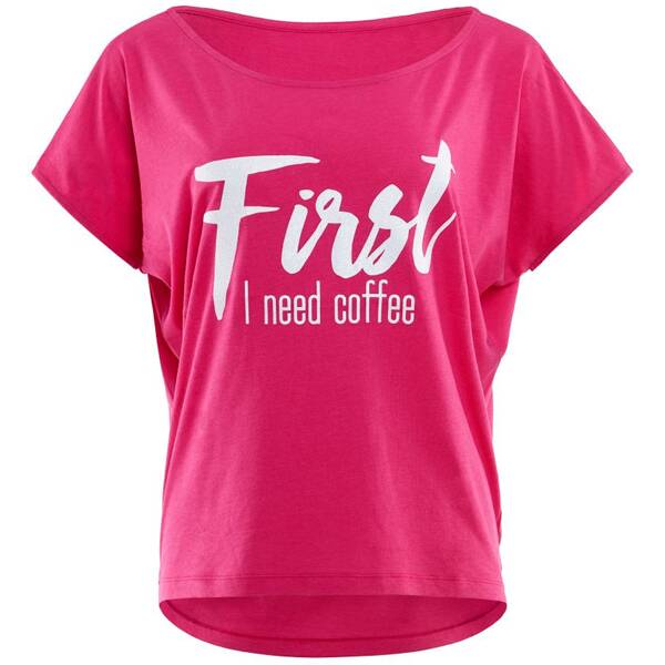 WINSHAPE Damen Kurzarmshirt Ultra Light mit Glitzer-Aufdruck MCT002 von WINSHAPE