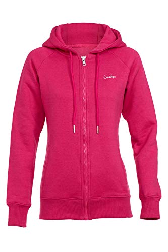 Winshape Damen Kuschelige Hoodie-Jacke J005 Kapuzenpullover, Deep-Pink, XL von WINSHAPE