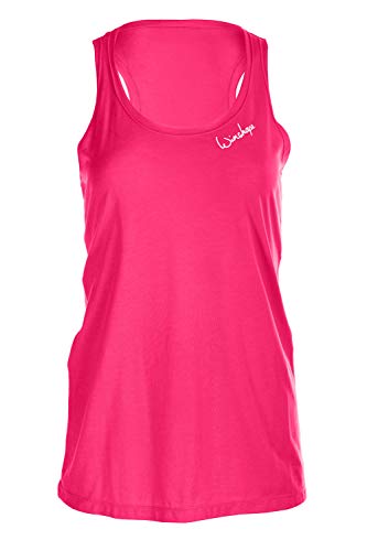 Winshape Damen Ultra leichtes Modal-Tanktop MCT006, Dance Style, Fitness Freizeit Sport Yoga Workout Trägershirt/Cami Shirt, Deep-Pink, L von WINSHAPE