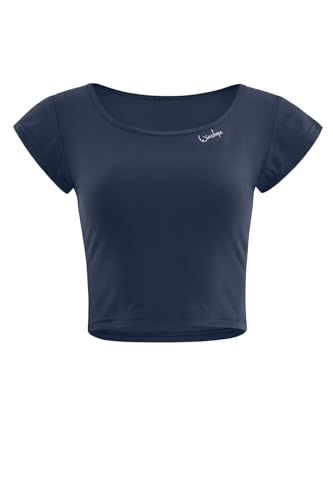 Winshape Damen Functional Light and Soft Cropped Kurzarmshirt Aet137ls T-Shirt, Anthrazit, S EU von WINSHAPE