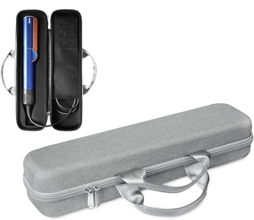 WINZEDGE Reise-Tragetasche, kompatibel mit Dyson Airstrait/Glätteisen, Airstrait HT01, Hartschalenkoffer, wasserdichte Aufbewahrungstasche, Grau von WINZEDGE