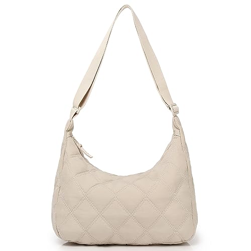 WIOLETA Handtasche damen umhängetasche beige klein umhängetasche damen beige crossbody bag damen handtasche damen klein kleine tasche damen schultertasche damen klein hobo bag damen von WIOLETA