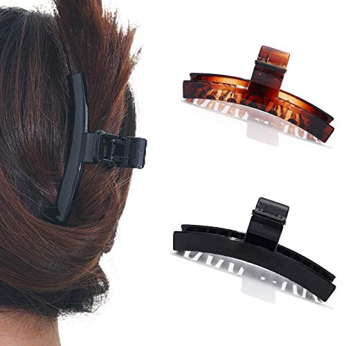 Haar-Haarklammern, schwarze Haarklammern, mittelgroße Haarklammern, Haar-Accessoires for Frauen und Mädchen von WIPPWER