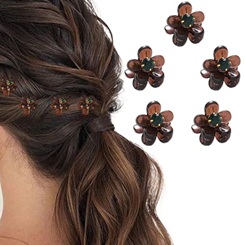 Haarklammern, kleine Haarspange, rutschfeste Blumen-Haarnadel, Haarschmuck for Frauen und Mädchen von WIPPWER