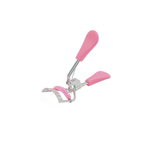 Hellrosa Griff Frauen Eye Curling Wimpernzange Kamm Clip Beauty Makeup Tool Wimpernzange von WIPPWER