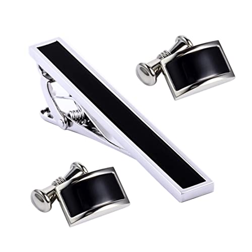 WIPPWER Jewelry Cufflinks Men's Cufflinks Classic French Cuff Studs Quality Cufflinks Tie Clip Set Fashion Button Business Shirt Cuff Stud Clips von WIPPWER