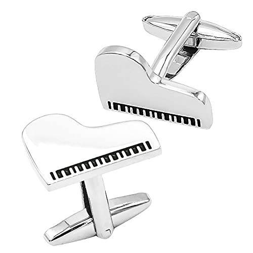 WIPPWER Jewelry Cufflinks Piano Cufflinks Enamel Painted Cufflinks Men's French Sleeve Shirt Cuff Buttons von WIPPWER