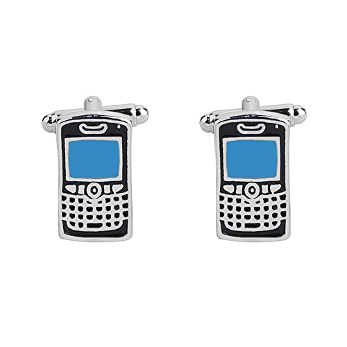 WIPPWER Men's Cuff Links French Shirt Cufflinks Retro Personality Old Machine Big Brother Mini Mobile Phone Cufflinks WIPPWER Men's Cuff Links French Shirt Cufflinks Retro Personality Old Machine Big Brother Mini Mobile Phone Cufflinks von WIPPWER