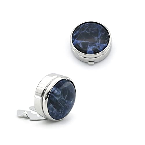 WIPPWER Men's Shirt Cufflinks Decorative Material Design Button Cover Cufflinks(E) von WIPPWER