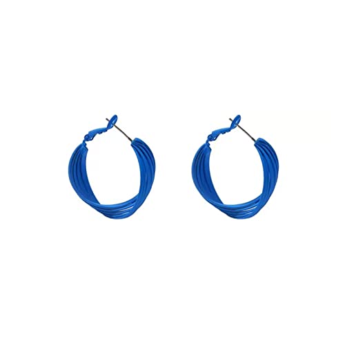 Ohrring Blaue Sprühfarbe Ohrringe Modische Geometrie Ohrstecker Mädchen Schmuck Accessoires Ohrringe von WIPPWER