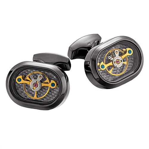 WIPPWER Shirt Cufflinks Men's Watch Tourbillon Movement Mechanical Cufflinks Buttons Men's Guest Cuff Accessories von WIPPWER