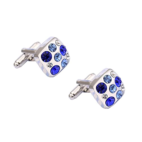 WIPPWER Business Cufflinks Matching Shirt Accessories Dress Jewelry Dating Party Suit von WIPPWER