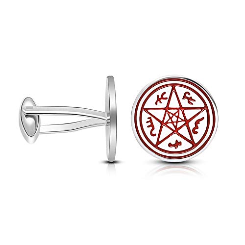 WIPPWER Business Cufflinks Men's Cufflinks Divination Round Creative Personality French Business Cufflinks Shirt Accessories for Business Wedding Gift von WIPPWER