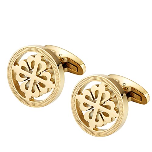 WIPPWER Cufflinks for Men Cufflinks Stainless Steel for Mens Shirt Wedding Business Business Wedding Party(A) von WIPPWER