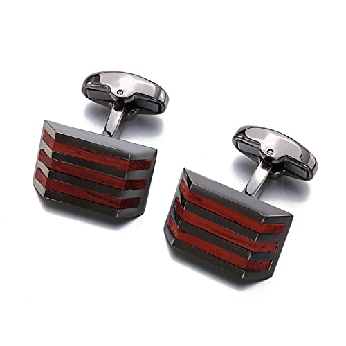 WIPPWER Cufflinks for Men Cufflinks Wedding Business Formal Cufflinks for Men Business Wedding Party(Black) von WIPPWER