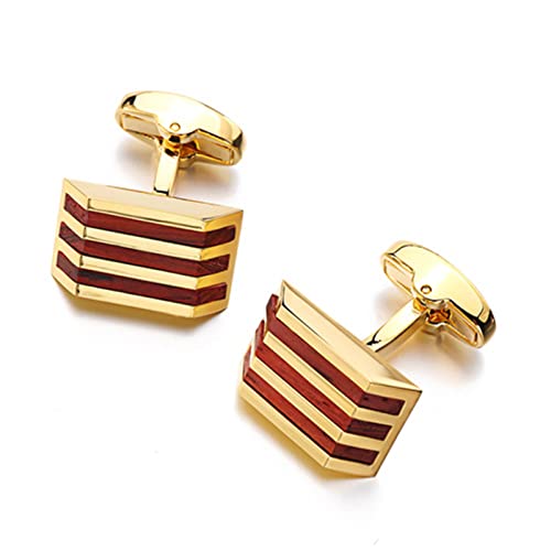 WIPPWER Cufflinks for Men Cufflinks Wedding Business Formal Cufflinks for Men Business Wedding Party(Gold) von WIPPWER