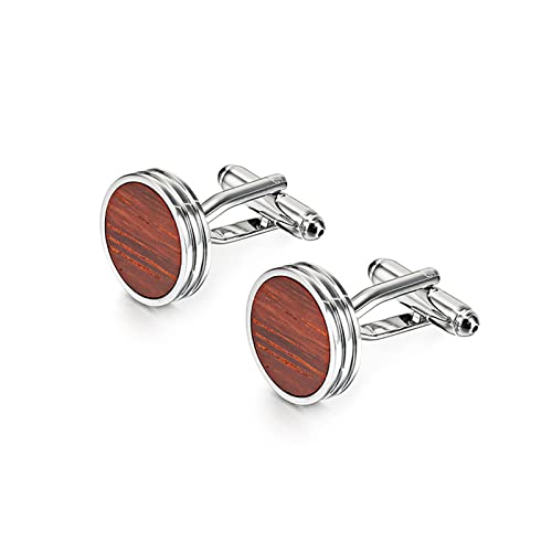 WIPPWER Cufflinks for Men Cufflinks Wedding Husband Present Cuff Links Groomsmen Cufflinks Business Wedding Party(B) von WIPPWER