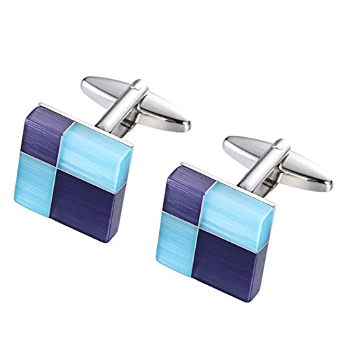 WIPPWER Cufflinks for Men Cufflinks for Men Business Men's Cufflinks Metal Cufflinks Business Wedding Party von WIPPWER