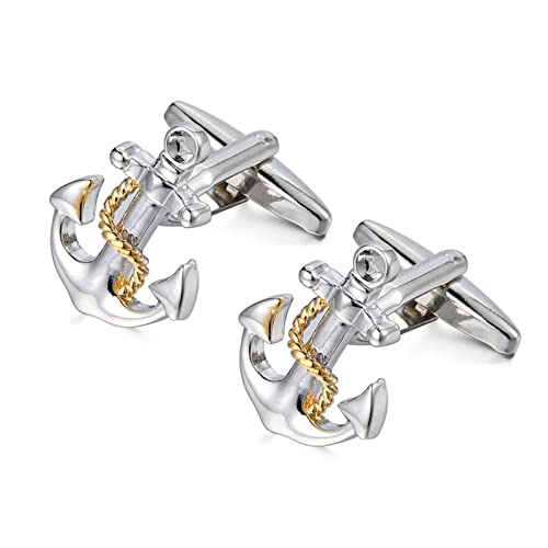 WIPPWER Cufflinks for Men Simple Cufflinks for Men's Business Wedding Wedding Cufflinks Business Wedding Party(A) von WIPPWER