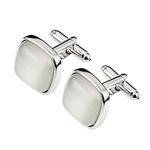 WIPPWER Cufflinks for Men Square Cuff Links Wedding Cufflinks for Men's Shirt Business Wedding Party von WIPPWER