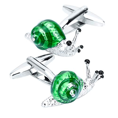 WIPPWER Cufflinks for Mens Shirt Cuff Accessories Crystal Animal Enamel Cufflink Fashion Jewelry Design von WIPPWER