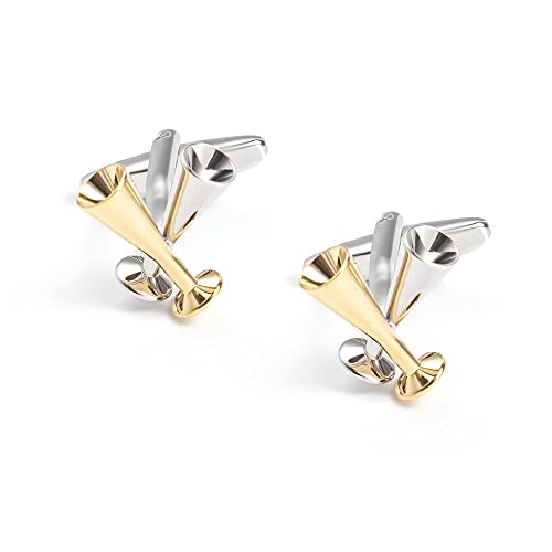 WIPPWER Jewelry Cufflinks Creative New Cross Mini Glass Cufflinks Fashion European and American Style Men's French Shirt Cuff Buttons von WIPPWER
