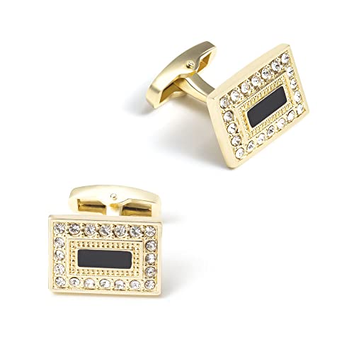 WIPPWER Jewelry Cufflinks High-Grade Square Enamel Diamond Cufflinks All-Match Men's and Women's Shirt Cufflinks von WIPPWER