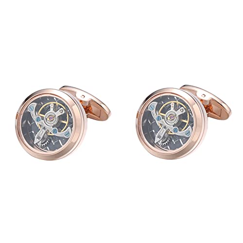 WIPPWER Jewelry Cufflinks Men's Cufflinks Fashion Movement Cufflinks Flywheel Watch Cufflinks Personalized Cufflinks Cufflinks for All Kinds of Shirts von WIPPWER