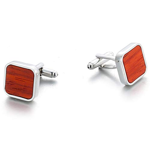WIPPWER Jewelry Cufflinks Men's Cufflinks Shirt Cufflinks Square Cufflinks Business Dress Cufflinks Set von WIPPWER