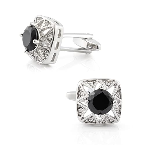 WIPPWER Jewelry Cufflinks Men's Shirt Cufflinks High-Grade Rhinestone and Zirconia Metal Cufflinks for Men's French Shirts WIPPWER Jewelry Cufflinks Men's Shirt Cufflinks High-Grade Rhinestone and Zirconia Metal Cufflinks for Men's French Shirts von WIPPWER
