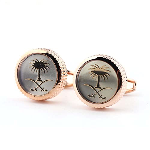 WIPPWER Jewelry Cufflinks Pattern Metal Cufflinks Men's Business French Shirt Cuff Button Cuff Nails von WIPPWER