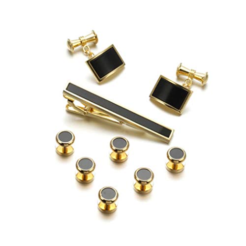 WIPPWER Men's Formal Wear Tie Clips Metal Cufflinks Access Control Buttons Men's Clothing Decoration Accessories von WIPPWER
