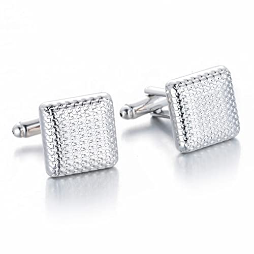 WIPPWER Men's Shirt Cufflinks French Shirt Cufflinks Check Cuff Square Pattern Cuff Studs WIPPWER Men's Shirt Cufflinks French Shirt Cufflinks Check Cuff Square Pattern Cuff Studs von WIPPWER