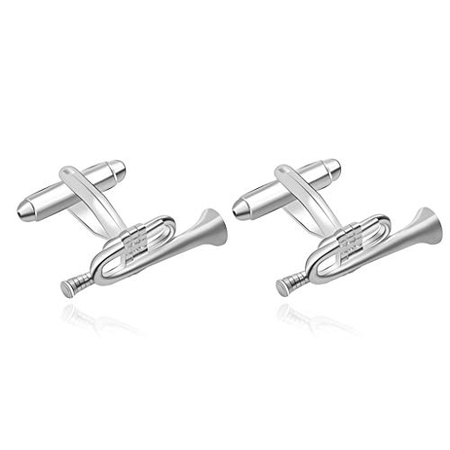 WIPPWER Men's Shirt Metal Musical Instrument Cufflinks Cufflinks Button Cufflinks Wedding Party Accessories von WIPPWER
