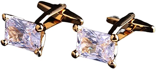 WIPPWER Mens Cufflinks Elegant Style Cuff Men's Gift Cufflinks Shirt Accessories Metal Personalized Women and Male Cufflinks Large Grain Cufflinks Cufflinks Clothing Accessories von WIPPWER