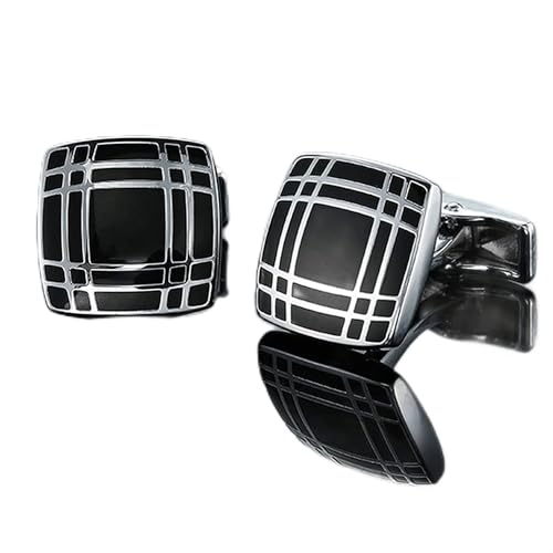 WIPPWER Mens Cufflinks Elegant Style Cuff Men's Shirt Cufflinks, Retro Pattern Cufflinks, Men's French Shirt Cufflinks Shirt Stud Clothing Accessories(19) von WIPPWER