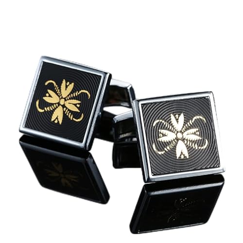 WIPPWER Mens Cufflinks Elegant Style Cuff Men's Shirt Cufflinks, Retro Pattern Cufflinks, Men's French Shirt Cufflinks Shirt Stud Cufflinks(2) von WIPPWER