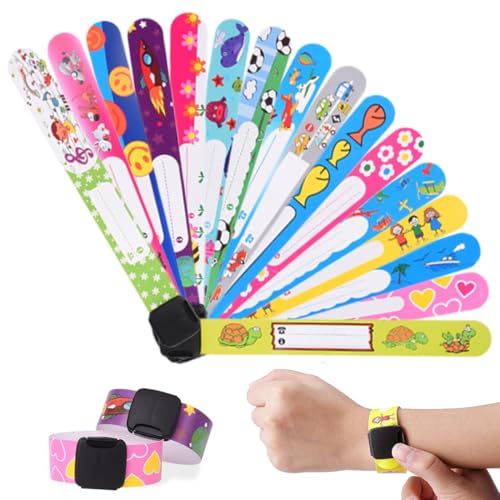 16 Stück notfallarmband für erwachsene Kinder Sicherheits ID Armband Anti verloren Notfallarmband Wasserdichtes Wiederverwendbares für Jungen Mädchen Kleinkind Baby von WIRZUL