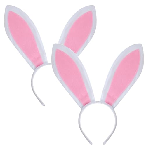 2 Stück Plüsch-Hasenohren-Stirnbänder, Damen-Osterhasenohren-Stirnbänder für Osterparty, Hochzeit, Geburtstag, Kostüm, Cosplay, Weiß. 2 Stück Plüsch-Hasenohren-Stirnbänder, Damen-Osterhasenohren-Stirnbänder für Osterparty, Hochzeit, Geburtstag, Kostüm, Cosplay, Weiß. von WIRZUL