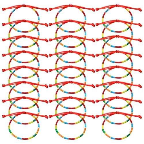 24 Stück Freundschaft Armbänder Handgefertigt Geflochten Wickelarmband Kinder Mädchen Armband Gewebte Dünn Armbänder Freundschaftsarmband für Frauen Mädchen (F) von WIRZUL