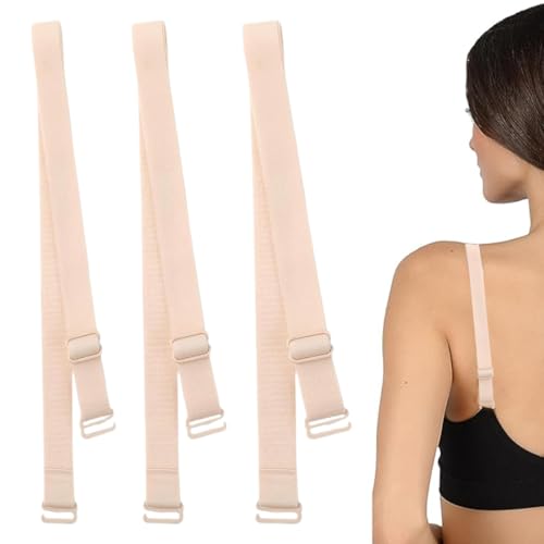 3 Paar BH Träger Verstellbare Elastische BH Träger Ersatz BH Schultergurte Damen Rutschfester Elastischer BH Träger Passt Alle Cup-Größen (Hautfarben) von WIRZUL