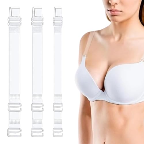 3 Paar Durchsichtige bh träger Unsichtbare Klare BH Träger Weiche Transparente Ersatz BH Schultergurte rutschfeste Verstellbare BH Träger für Frauen Trägerlose BHS von WIRZUL