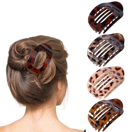 4 Stück Haarspangen damen Flache Haarspangen Haarspangen Damen Dünnes Haar Haarklammer Gebogenes Design Flat Claw Clip für Dünnes Haar und Dickes Haar 4 Stück Haarspangen damen Flache Haarspangen Haarspangen Damen Dünnes Haar Haarklammer Gebogenes Design Flat Claw Clip für Dünnes Haar und Dickes Haar von WIRZUL