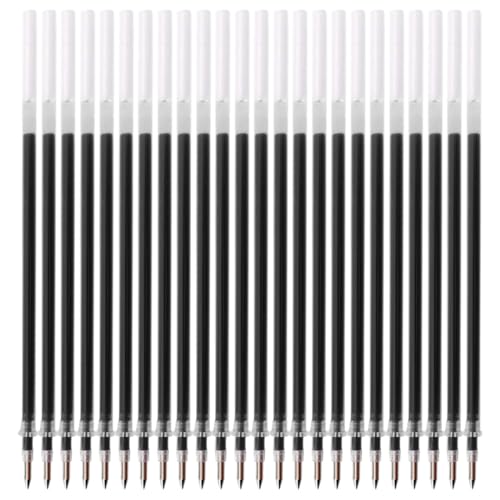 50 Druckkugelschreiber Minen, 0,5 mm, glatte Minen für Büro- und Schulkugelschreiber, 130 mm Länge (Schwarz). von WIRZUL