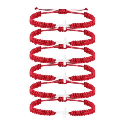 6 Stück Freundschaftsarmband, Seil Armbänder Filigranes Armband Größenverstellbar Armband für Damen Mädchen, Handgeflochtene Kette,Muttertag,Geburtstag,Abschlussfeier,Freundschaftsschmuck,Geschenk 6 Stück Freundschaftsarmband, Seil Armbänder Filigranes Armband Größenverstellbar Armband für Damen Mädchen, Handgeflochtene Kette,Muttertag,Geburtstag,Abschlussfeier,Freundschaftsschmuck,Geschenk von WIRZUL